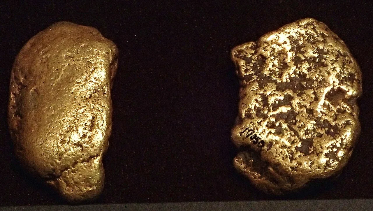 Related file image: Gold nuggets (placer gold) (Central City District, Gilpin County, Colorado, USA) 3