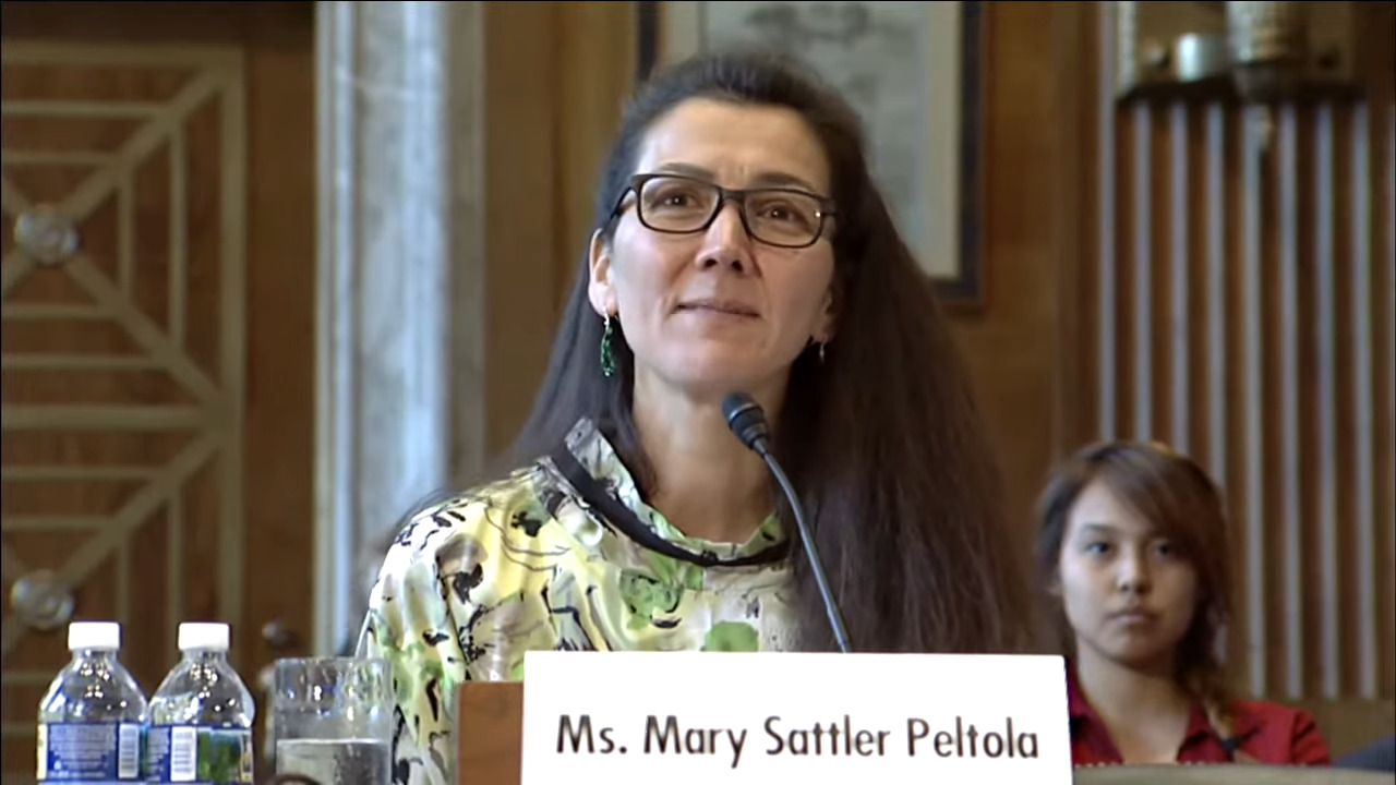 File:Mary Peltola Testifying at Indian Affairs Oversight Hearing.jpg