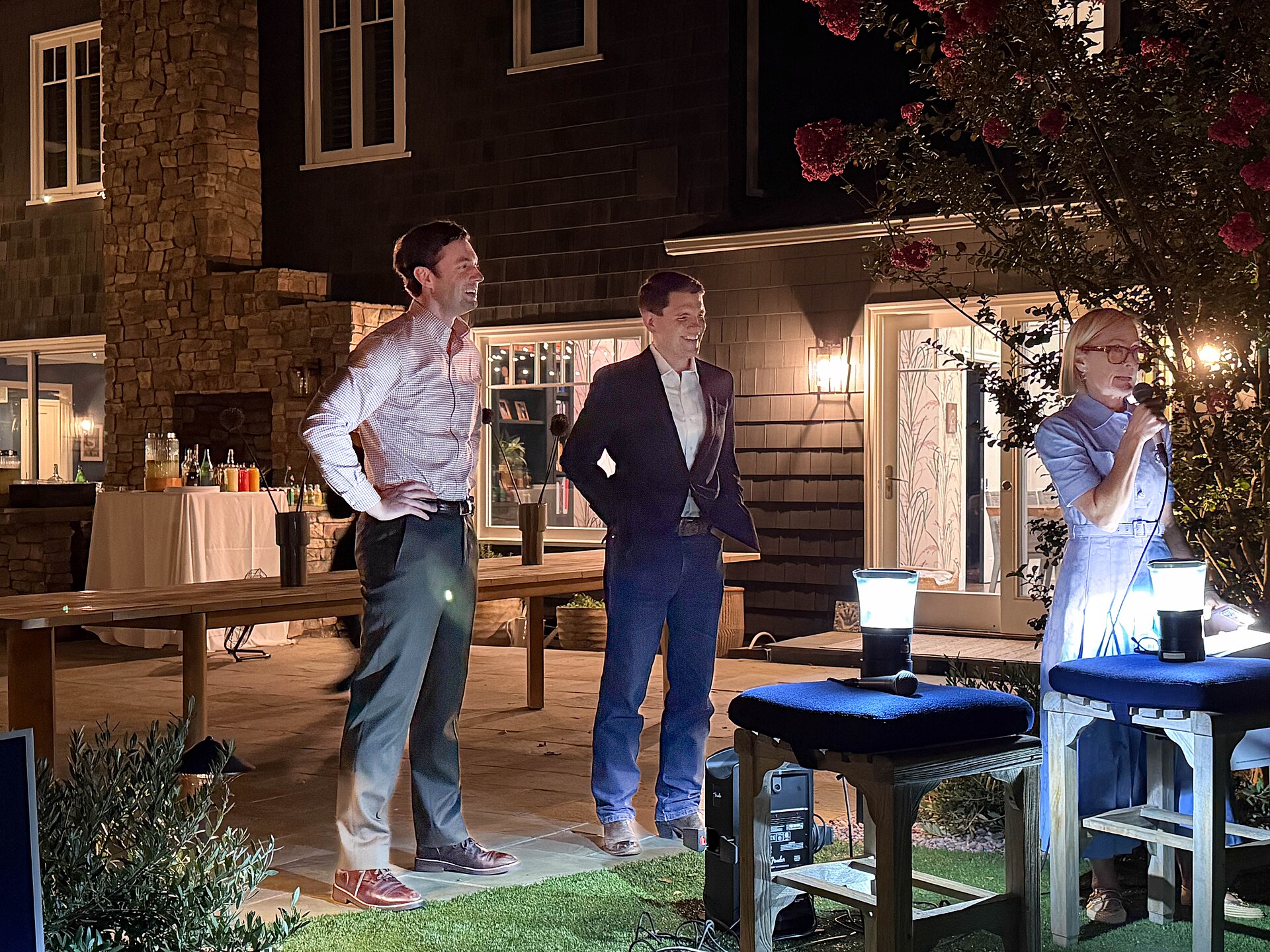 File:Jon Ossoff and James Talarico event in Brentwood, CA.jpg