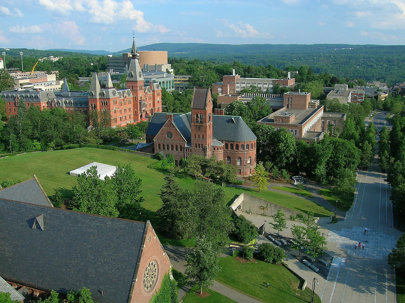 Related file image: Cornell University, Ho Plaza and Sage Hall