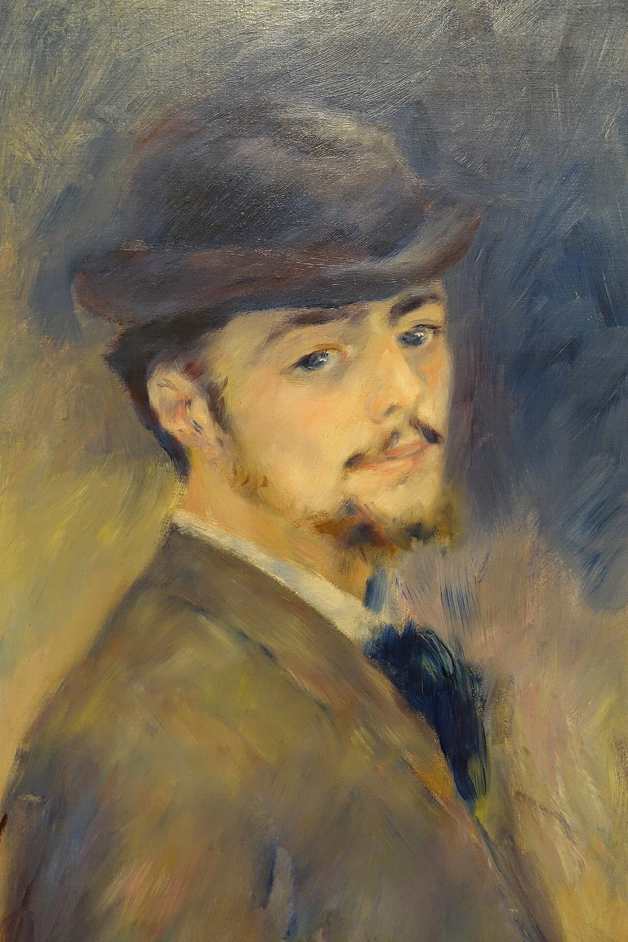 Related file image: Self-Portrait by Pierre-Auguste Renoir, detail, 1876, oil on canvas - Fogg Art Museum, Harvard University - DSC00687