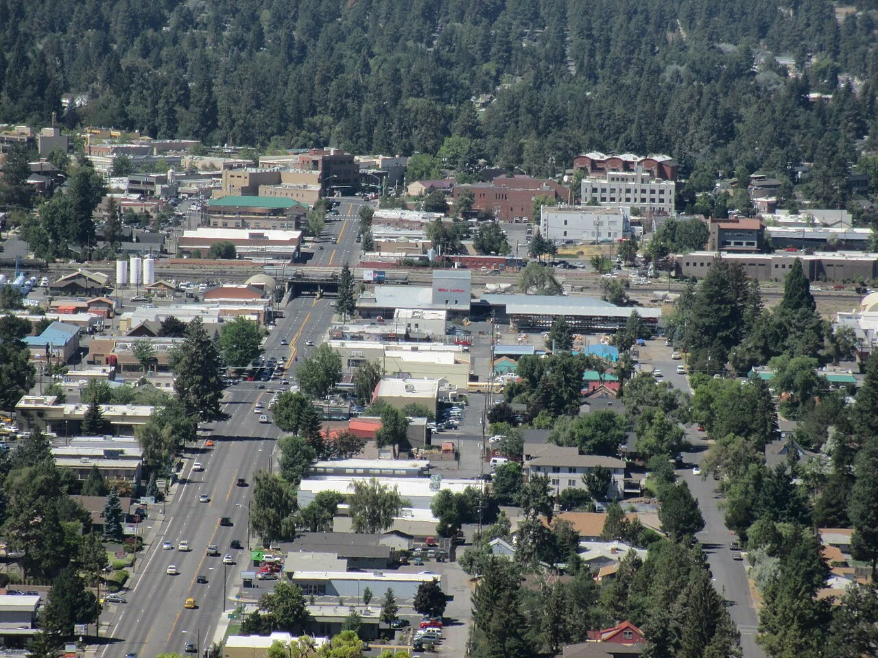 File image: Downtown Bend, Oregon, viewed from Pilot Butte