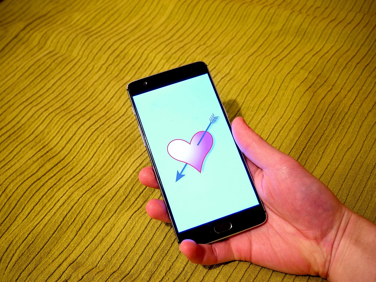 Related file image: Smartphone dating app illustration