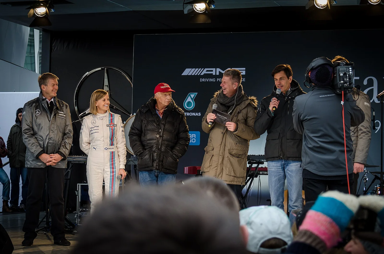 Related file image: Susie Wolff, Niki Lauda, Toto Wolff
