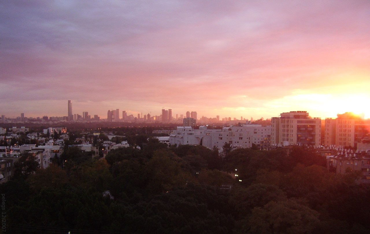 Tel Aviv skyline, related location file photograph