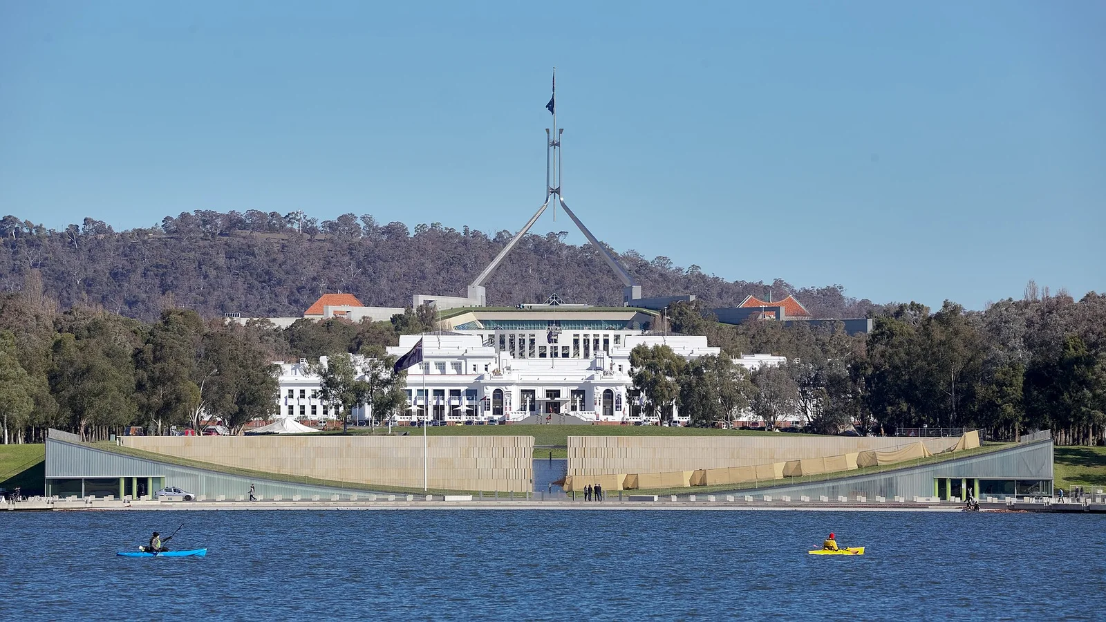 Related file image: Old and new Parliament Houses; Canberra Australia