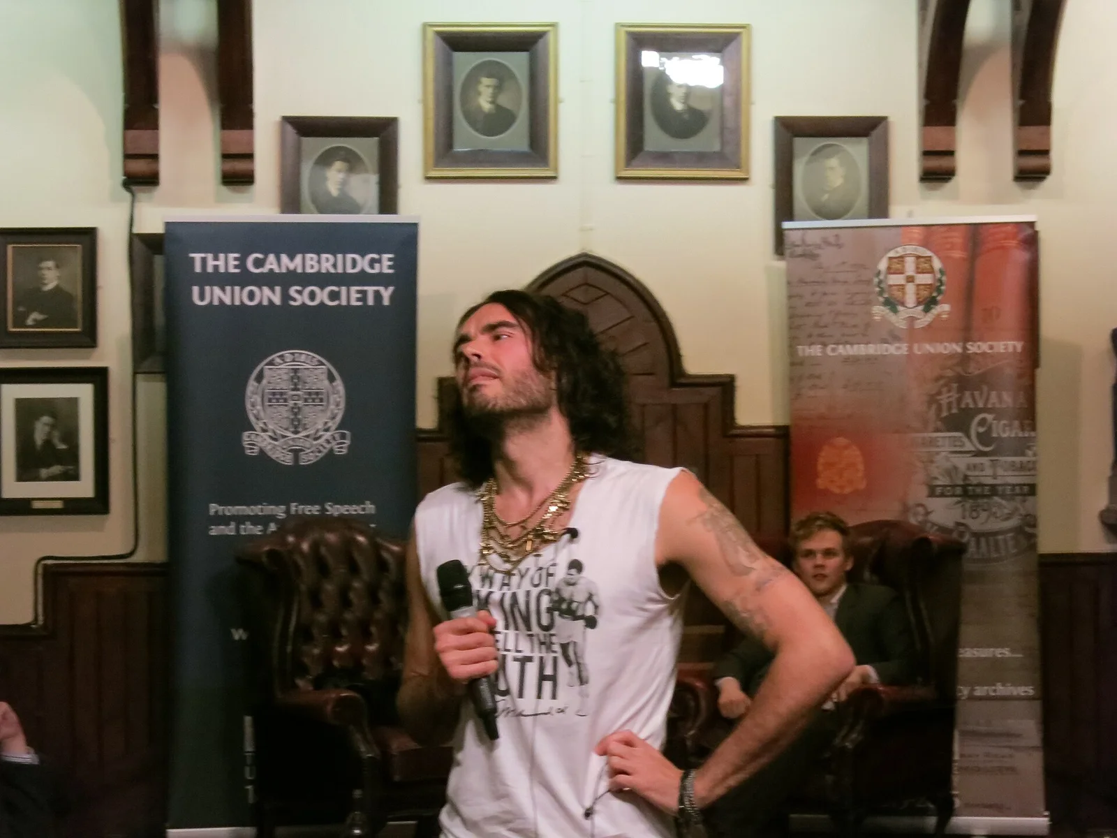 Related file image: Russell Brand at the Cambridge Union Society