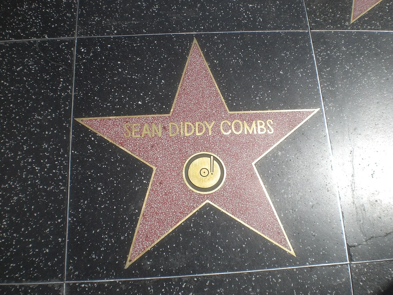 Related file image: Sean Diddy Combs Hollywood Star