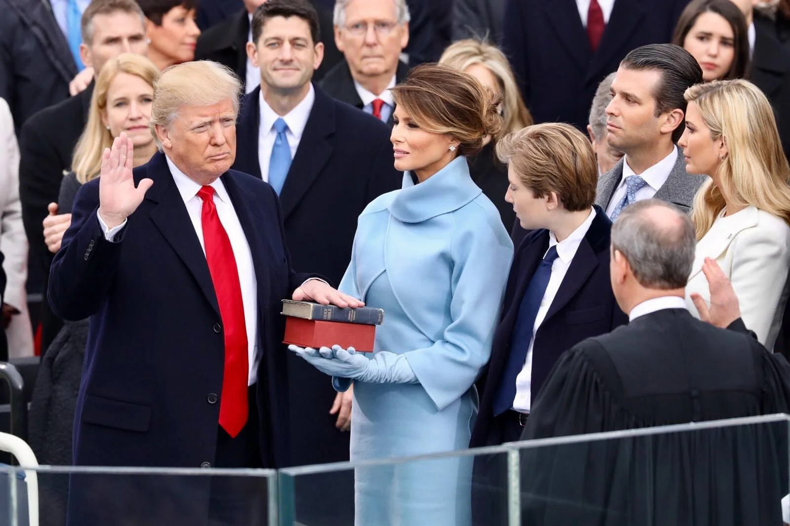 Related file image: Donald Trump swearing in ceremony